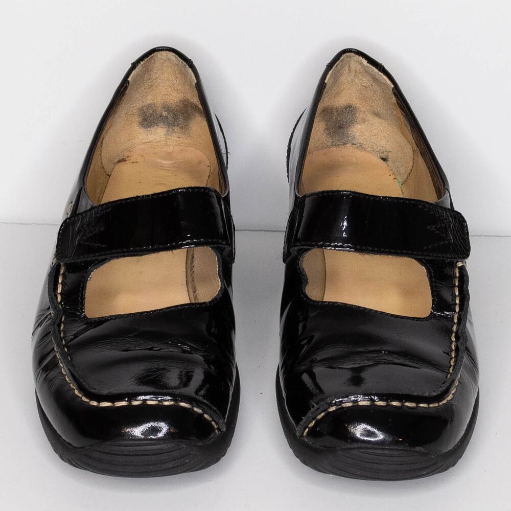 Wolky Women's Mary Jane Wedge Shoes Patent Leather READ Black Size 37 6 | AQ - Picture 3 of 6